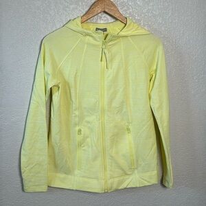 Talbots Yellow Zip Up Hoodie Zip Pockets size XS